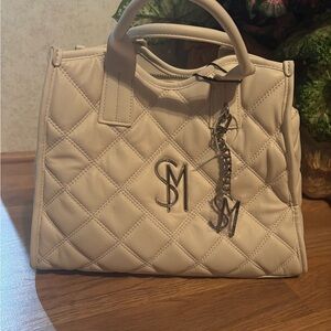 Steve Madden Quilted Cream Handbag